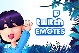 design unique emotes and badges for twitch