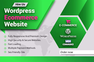create wordpress ecommerce website by elementor and woocommerce