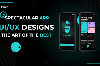 design mobil app UI and attractive app store screenshots using figma
