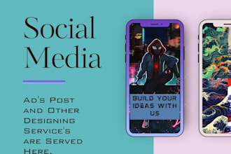 do ads and promotion posters and desing through the social media platforms