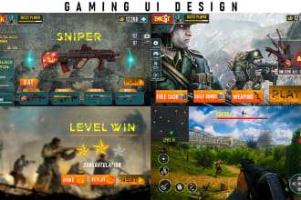 design professional mobile game UI design