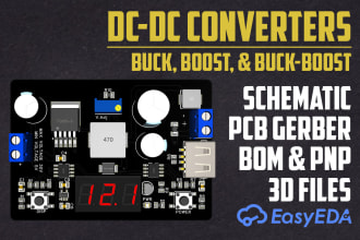 design compact power electronics dc dc buck or boost converter circuit