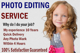 provide photo editing service within 4 hours, more photos big discount