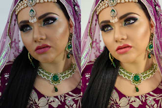 provide natural model retouching and enhancement
