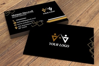 create a professional modern business card design, minimalist design