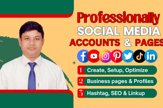 perfectly all social media accounts create and set up