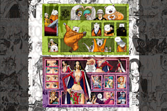 give you a finished digital playmat of one piece