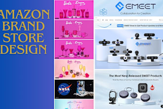 create amazon store front design or brand store front design