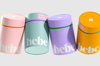 design a colourful skincare branding and packaging