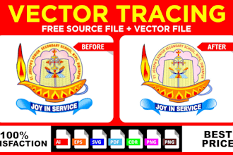 convert any file to vector, trace logo, vectorize