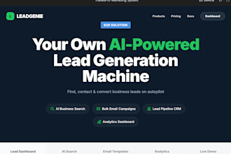 build a b2b lead generation app with CRM and outreach tools