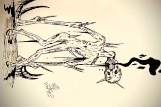 create characters or draw the characters you want, with dark fantasy style