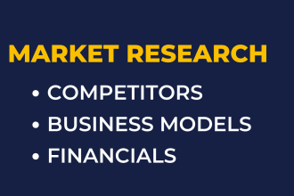 deliver stellar market research report, competitor analysis, swot, pest analysis
