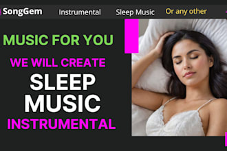 create and produce a full instrumental sleep music track for you