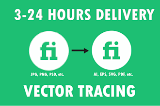 do vector tracing logo, converting images to vector