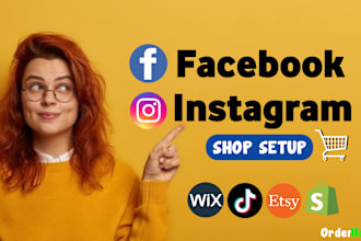 set up facebook shop, enable product tagging and fix instagram shop