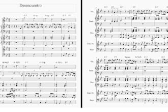 transcribe the arrangements you need