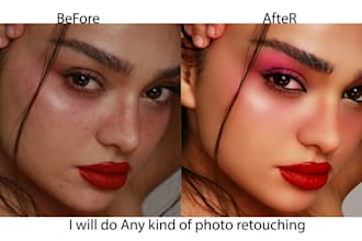 do any photo retouching skin retouching in photoshop