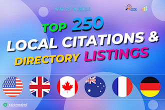 create local citations and directory listings for local SEO