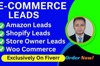 do ecommerce seller leads, amazon seller leads, shopify leads