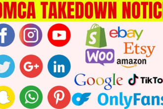 send dmca takedown notice reddit,tiktok,twitter,facebook,shopify,instagram,etsy