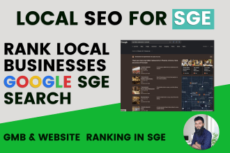 do best local SEO for sge search results, rank your website, gmb in google ai