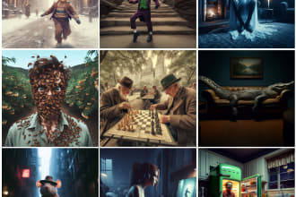 create custom ai art in dalle 3, on given prompts