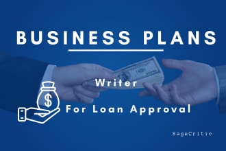 write a professional loan business plan for startups and small business