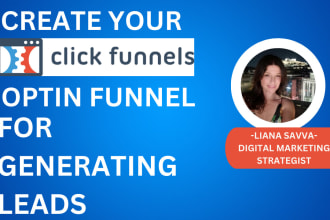 create in clickfunnels your optin funnel for generating leads