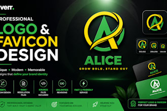 design favicon and logo that goes with your brand