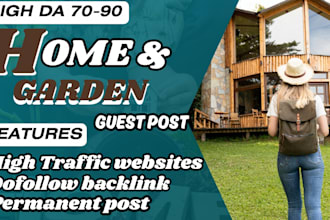 provide high da home improvement guest post with do follow backlinks