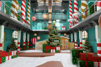 create 3d environment, game assets for unity
