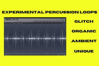 create experimental percussion loops
