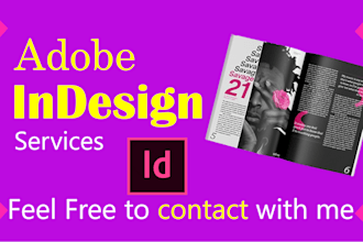 redesign your any design using adobe indesign