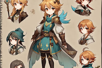 make a fantasy dnd character d and d concept art