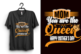 do trendy imaging typography custom t shirt design