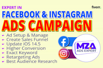 be your facebook ads campaign manager to run fb ads campaign