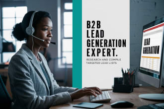 be your b2b lead generation expert generate qualified business leads