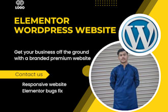 edit wordpress or wordpress landing page elementor