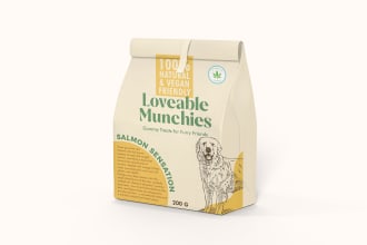 do premium pet food packaging and label design in 24 hours