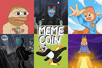 do degen banner, mascot or logo for funny meme coin art