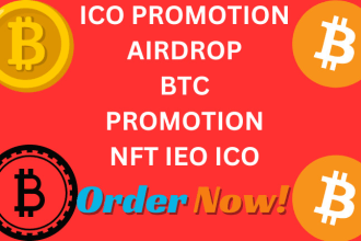 do promotion for ico ieo btc defi nft airdrop token crypto project