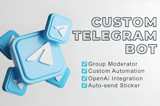 build telegram bot ai charbot voiceflow custom bot telegram moderator python
