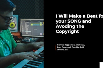 make a beat for your song and avoding the copyright