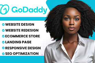 godaddy website design, godaddy website redesign, godaddy ecommerce website seo