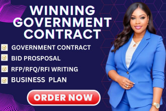 find rfp, write government contract bid proposal, rfi, rfq, grant proposal