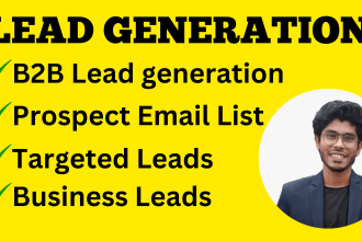 do b2b lead generation, linkedin and prospect targeted list
