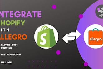 integrate our shopify with allegro with API, orders, stocks, full sync