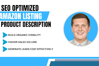 create an SEO powered amazon listing description that gets your products seen