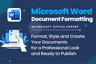 format, style and create microsoft word document